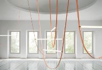 Bild von FLOS Wireline Pendelleuchte m. Dali Dimmer L: 405 cm – Pink (Nur im Geschäft)