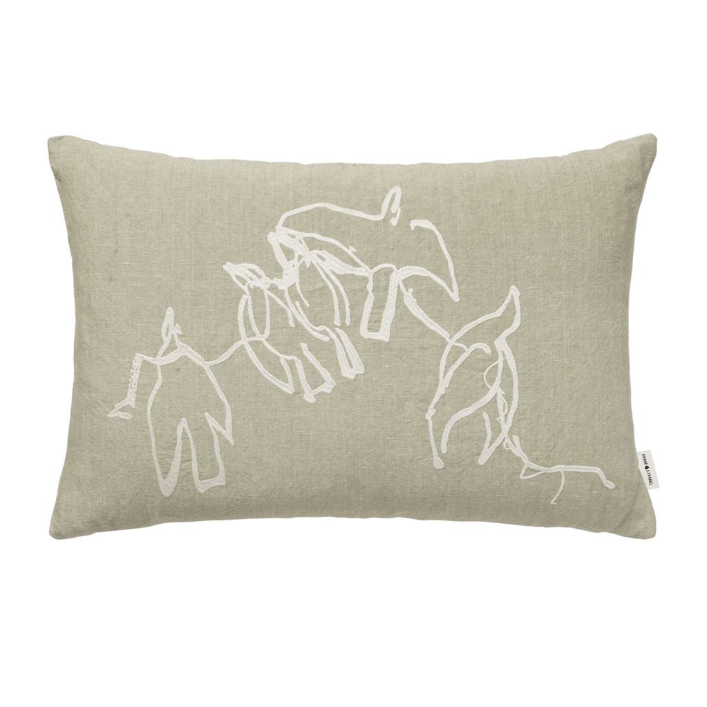 Bild von Ferm Living Vuelo Kissen 60x40 cm - Ulmengrün