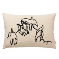 Bild von Ferm Living Vuelo Kissen 60x40 cm - Natur