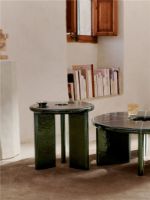 Bild von Ferm Living Deya Beistelltisch Ø: 47 cm - Dunkelgrün