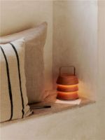 Bild von Ferm Living Luver Tragbare Lampe H: 22 cm - Natur