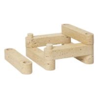 Bild von Ferm Living Newel Modularer Kerzenhalter 6er Set L: 18 cm - Travertin