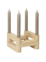 Bild von Ferm Living Newel Modularer Kerzenhalter 6er Set L: 18 cm - Travertin