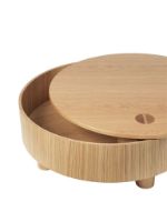 Bild von Ferm Living Olles Aufbewahrungstisch Ø: 80 cm - Natürliches Eichenfurnier