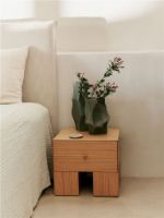 Bild von Ferm Living Kuben Nachttisch 1x1 B: 45 cm - Natürliches Eichenfurnier