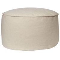 Bild von Ferm Living Aun Baumwoll-Pouf Ø: 80 cm - Cremeweiß