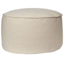Bild von Ferm Living Aun Baumwoll-Pouf Ø: 80 cm - Cremeweiß