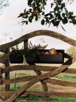 Bild von Ferm Living Uma Balkonkasten Klein B: 20 cm - Schwarz