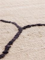 Bild von Ferm Living Gesso Jute-Teppich 170x240 cm - Cremeweiß/Dunkelfeige