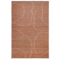 Bild von Ferm Living Gesso Jute-Teppich 200x300 cm - Terrakotta/Off-White