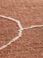 Bild von Ferm Living Gesso Jute-Teppich 200x300 cm - Terrakotta/Off-White