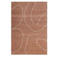 Bild von Ferm Living Gesso Juteteppich 140x200 cm - Terrakotta/Off-White