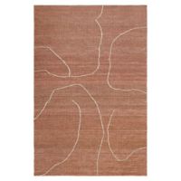 Bild von Ferm Living Gesso Juteteppich 170x240 cm - Terrakotta/Off-White