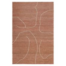Bild von Ferm Living Gesso Juteteppich 170x240 cm - Terrakotta/Off-White