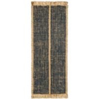 Bild von Ferm Living Athens Stripes Läufer 80x200 cm - Natur/Tintenblau