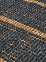 Bild von Ferm Living Athens Stripes Teppich 170x240 cm - Natur/Tintenblau