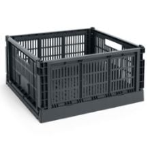 Bild von HAY Colour Crate Large Square 42x42 cm - Anthrazit