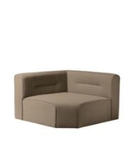 Bild von FDB Møbler L44 Eckmodulsofa 120x120 cm – Taupe VORBESTELLUNG: MITTE OKTOBER