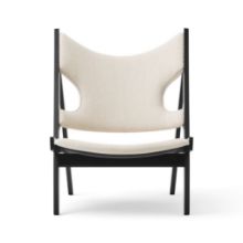 Bild von Audo Copenhagen Knitting Lounge Chair - Schwarze massive Eiche/Barnum Bouclé 24