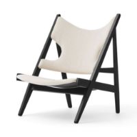 Bild von Audo Copenhagen Knitting Lounge Chair - Schwarze massive Eiche/Barnum Bouclé 24