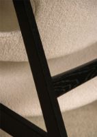 Bild von Audo Copenhagen Knitting Lounge Chair - Schwarze massive Eiche/Barnum Bouclé 24