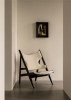 Bild von Audo Copenhagen Knitting Lounge Chair - Schwarze massive Eiche/Barnum Bouclé 24