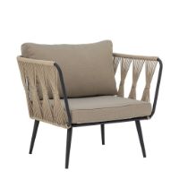 Bild von Bloomingville Pavone Loungesessel-Set, 2-teilig. SH: 40 cm - Braun