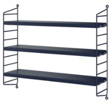 Bild von String Pocket Bücherregal 60x50 cm - Nybro blau/Nybro blau