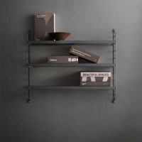 Bild von String Pocket Reol 60x50 cm - Dunkelgrau/Dunkelgrau