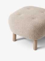 Bild von &Tradition Little Petra ATD1 Pouf H: 37 cm – Weiß geölte Eiche/Karakorum 003