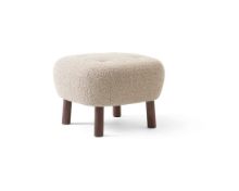 Bild von &Tradition Little Petra ATD1 Pouf H: 37 cm – Geölter Walnuss/Karakorum 003