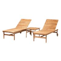 Bild von FDB Furniture Together Sun Rollwagen-Set M8+M19 - Teak massiv/Natur geölt
