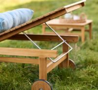Bild von FDB Furniture Together Sun Rollwagen-Set M8+M19 - Teak massiv/Natur geölt