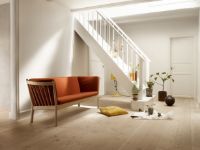 Bild von FDB Møbler J149 3-Personen-Sofa Erik Ole Jørgensen L: 185 cm – Natureiche/Cognac