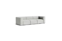 Bild von HAY Mags 3-Sitzer-Kombination 1 L: 268,5 cm – Hallingdal 116/Schwarz gebeizte Buche