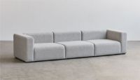 Bild von HAY Mags 3-Sitzer-Kombination 1 L: 268,5 cm – Hallingdal 116/Schwarz gebeizte Buche