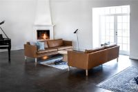 Bild von Mogens Hansen MH2614 4-Personen-Sofa L: 240 cm – Frej 15 Leder/geölte Eiche