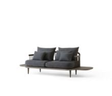 Bild von &Tradition Fly SC3 Sofa m. Beistelltische L: 240 cm – Geräucherte geölte Eiche/Hot Madison 093