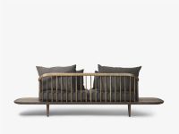 Bild von &Tradition Fly SC3 Sofa m. Beistelltische L: 240 cm – Geräucherte geölte Eiche/Hot Madison 093