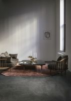Bild von &Tradition Fly SC3 Sofa m. Beistelltische L: 240 cm – Geräucherte geölte Eiche/Hot Madison 093