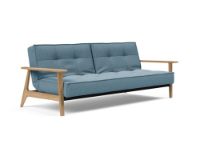 Bild von Innovation Living Splitback Frej Schlafsofa L: 232 cm – Eiche/Mixed Dance Hellblau