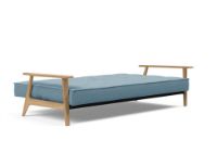 Bild von Innovation Living Splitback Frej Schlafsofa L: 232 cm – Eiche/Mixed Dance Hellblau