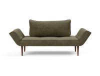 Bild von Innovation Living Zeal Styletto Daybed 72x178 – Dunkles Holz/Cordufine Pine Green