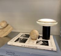 Bild von Schirm ØS1 tragbare Lampe H: 14 cm - Weiß OUTLET