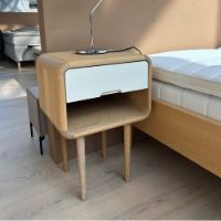 Bild von Wiinberg Teve Regal Hvidolieret Eg - Klein mit 1 Schublade OUTLET
