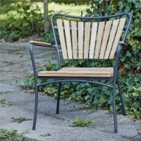 Bild von Mandalay Marguerit Loungesessel SH: 42 cm - Anthrazit/Teak