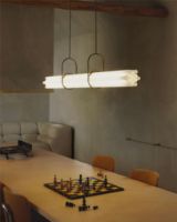 Bild von DCW Editions NL12 Lampe B: 130 cm - Weißes Glas