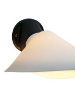 Bild von DCW Editions Plume Wandleuchte L: 30 cm - Weißes Porzellan 