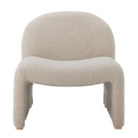 Bild von Bloomingville Neel Loungesessel H: 74 cm – Natürliches Bouclé