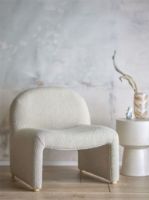 Bild von Bloomingville Neel Loungesessel H: 74 cm – Natürliches Bouclé